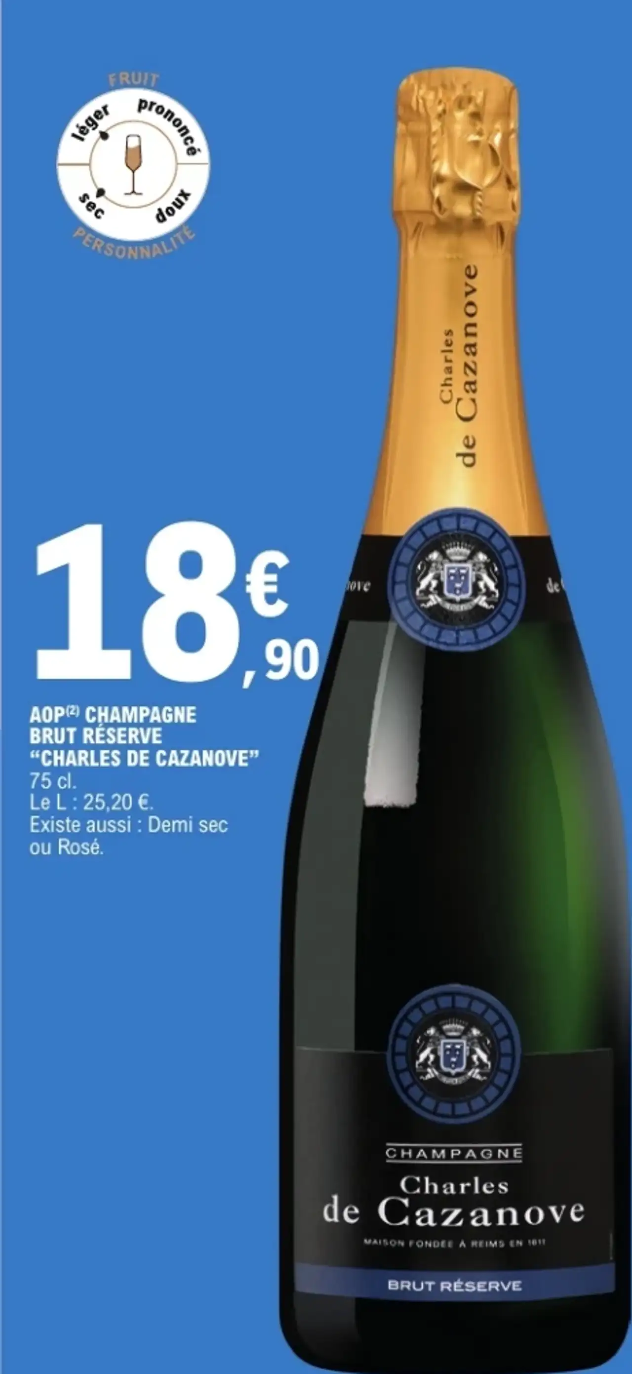 AOP Champagne Brut Réserve Charles de Cazanove