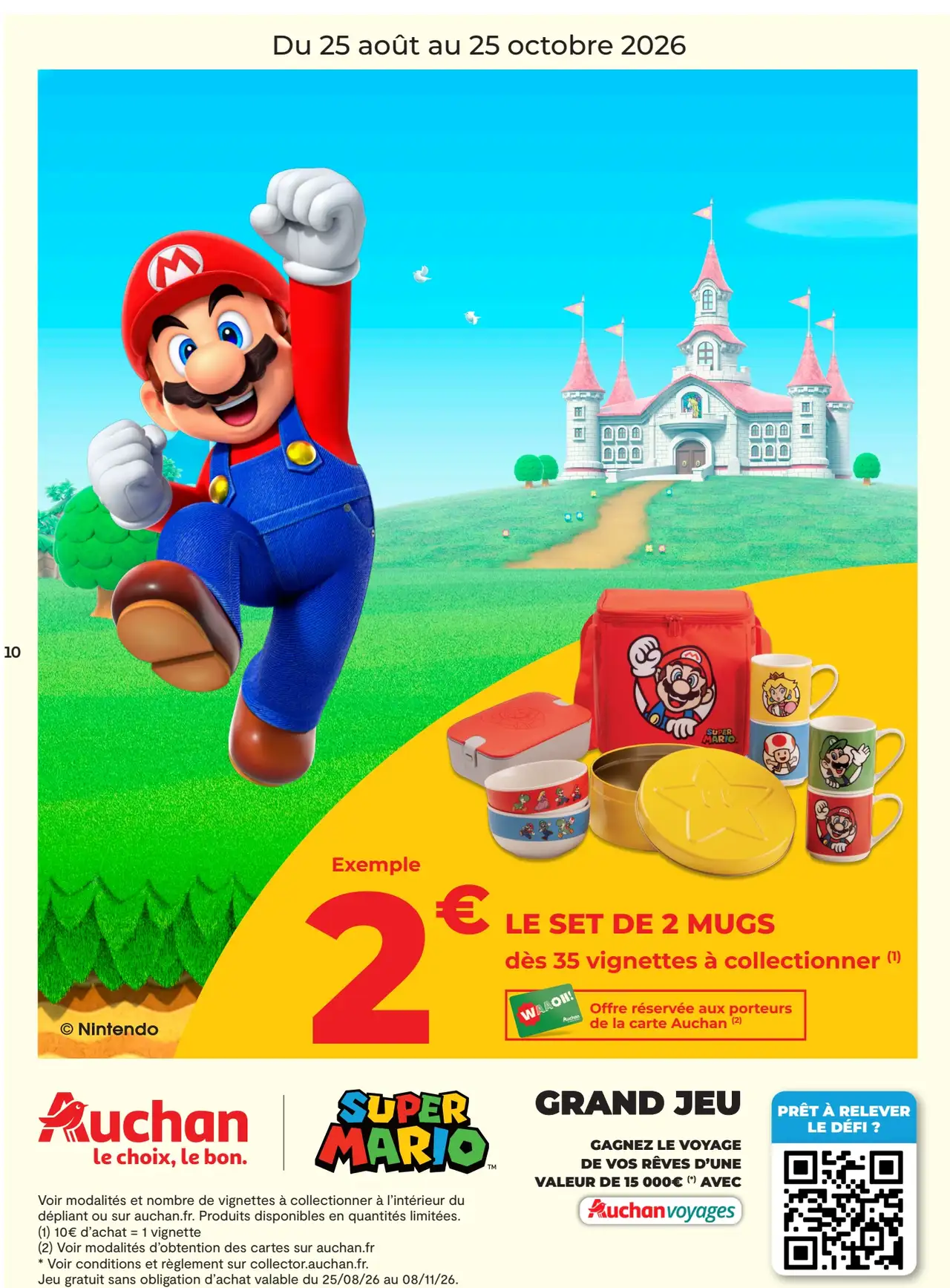 Le set de 2 mugs Super Mario