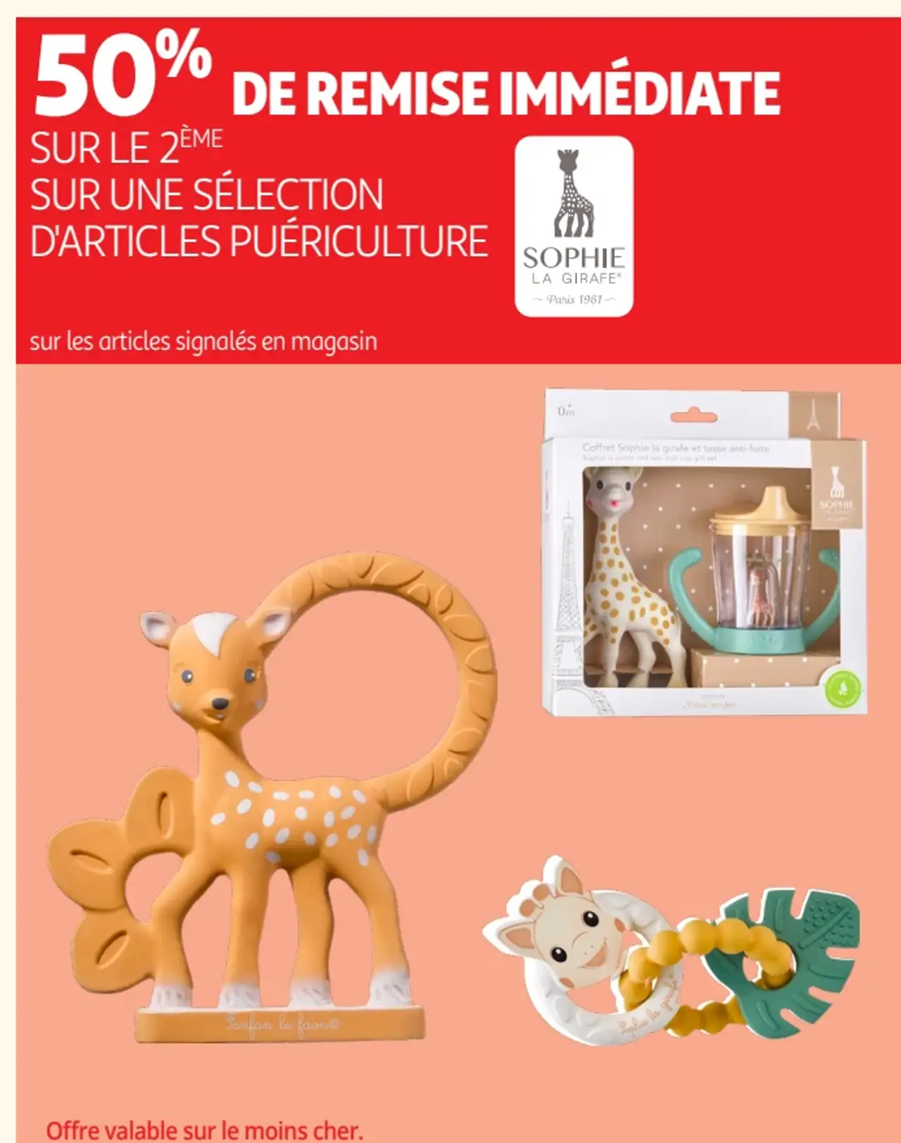 Sélection d'articles de puériculture Sophie la Girafe