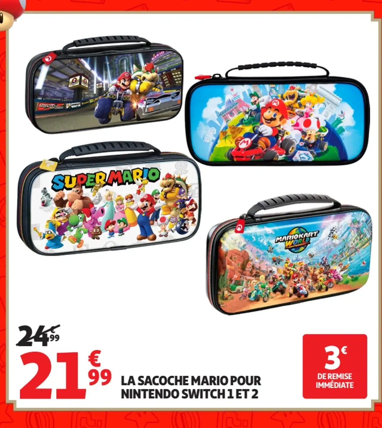 La sacoche Mario pour Nintendo Switch 1 et 2