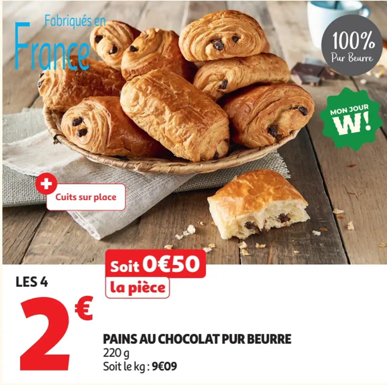 Pains au chocolat pur beurre