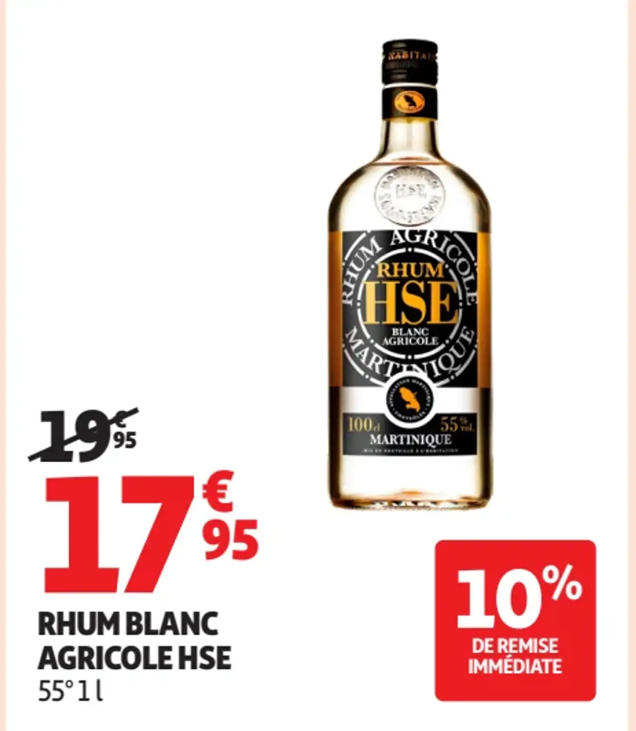 RHUM BLANC AGRICOLE HSE