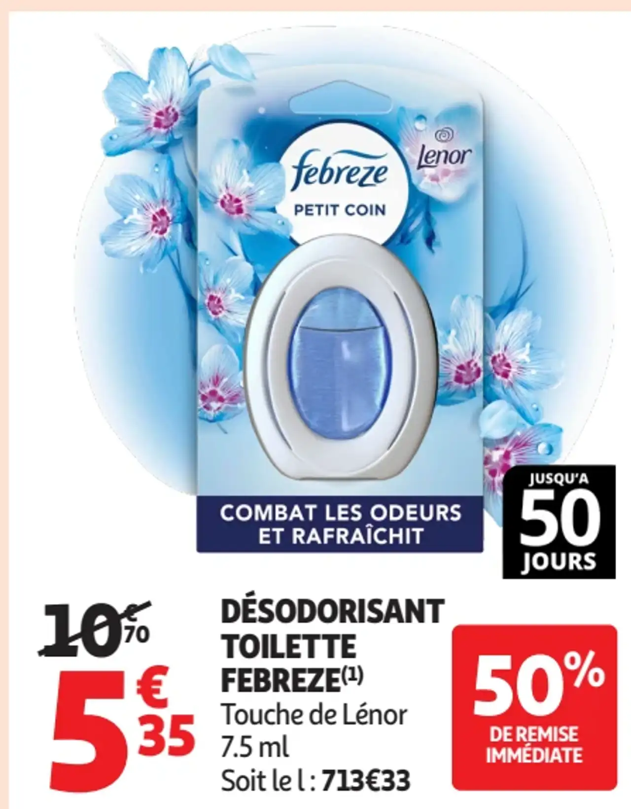 Désodorisant Toilette Febreze Touche de Lénor
