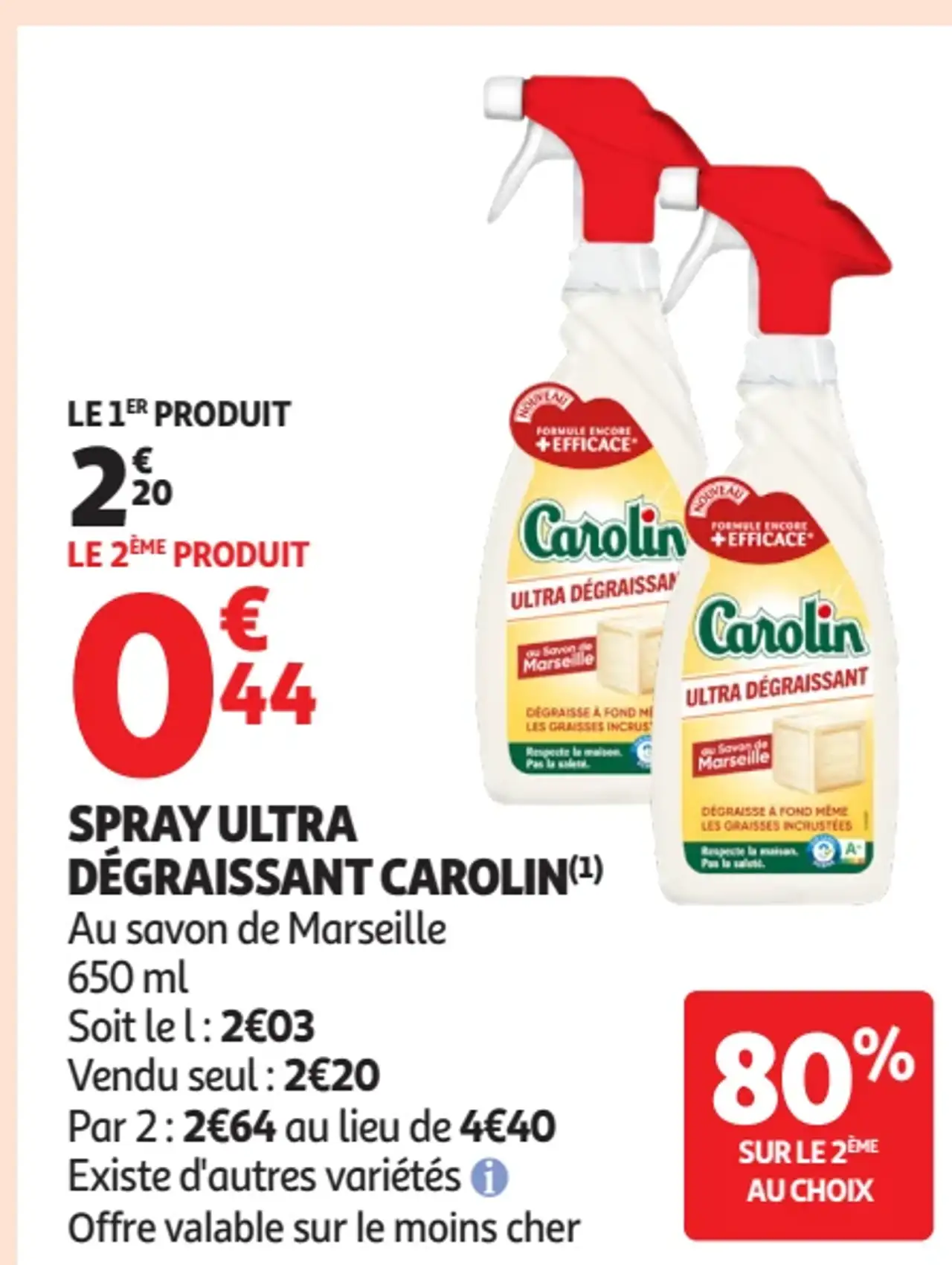 Spray Ultra Dégraissant Carolin Au savon de Marseille