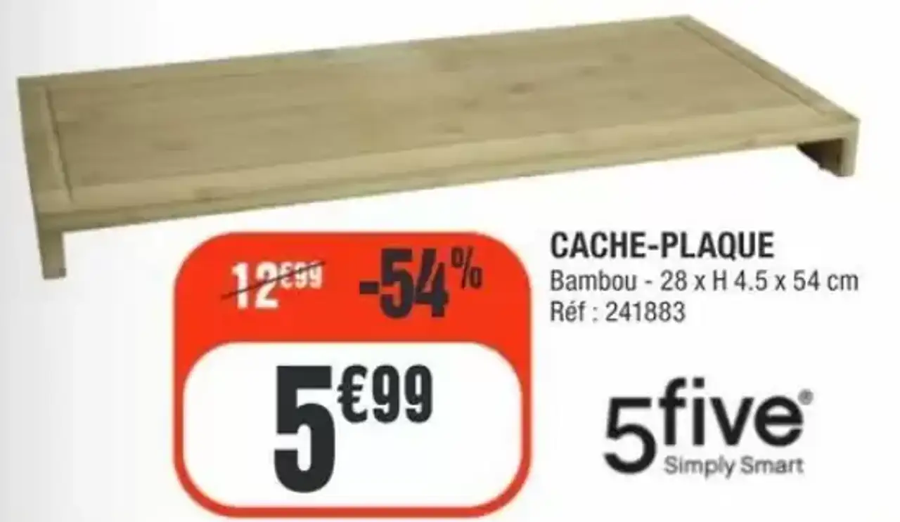 Cache-Plaque Bambou 5five Simply Smart