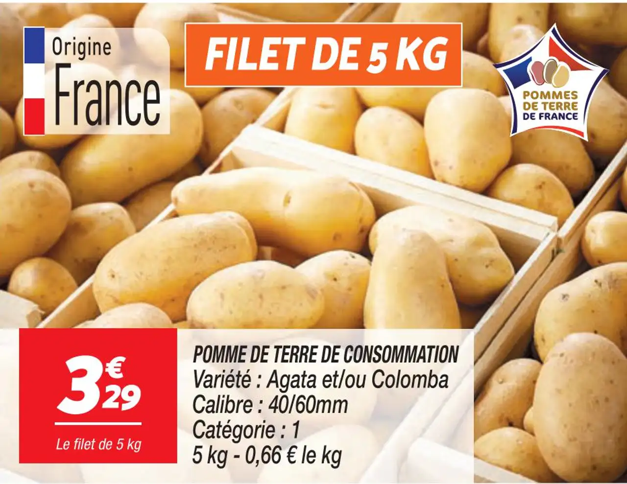 Pomme de terre de consommation