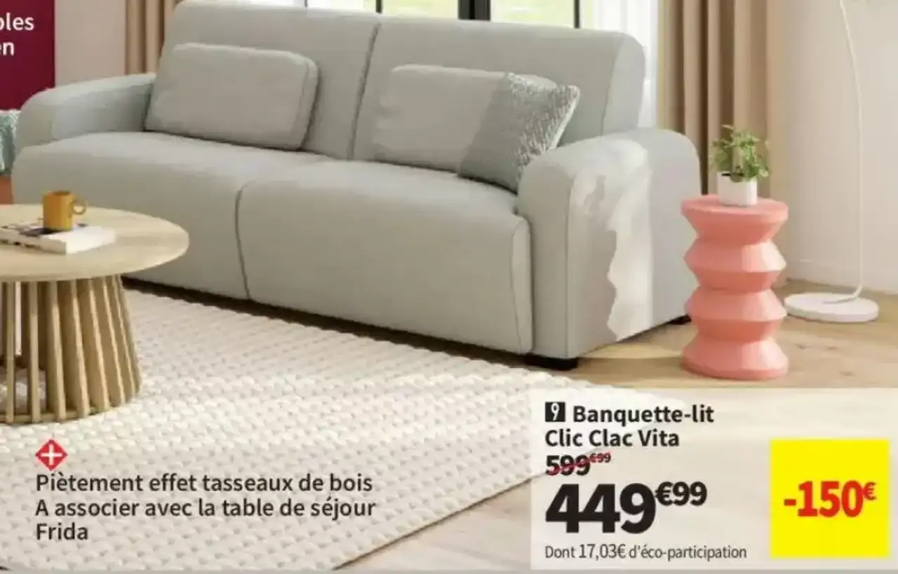 Banquette-lit Clic Clac Lomoco Vita