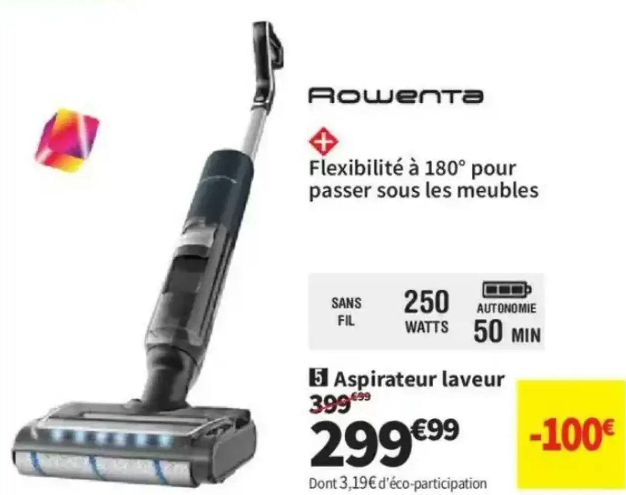 Aspirateur laveur Rowenta X-CLEAN 7 YY5706FE