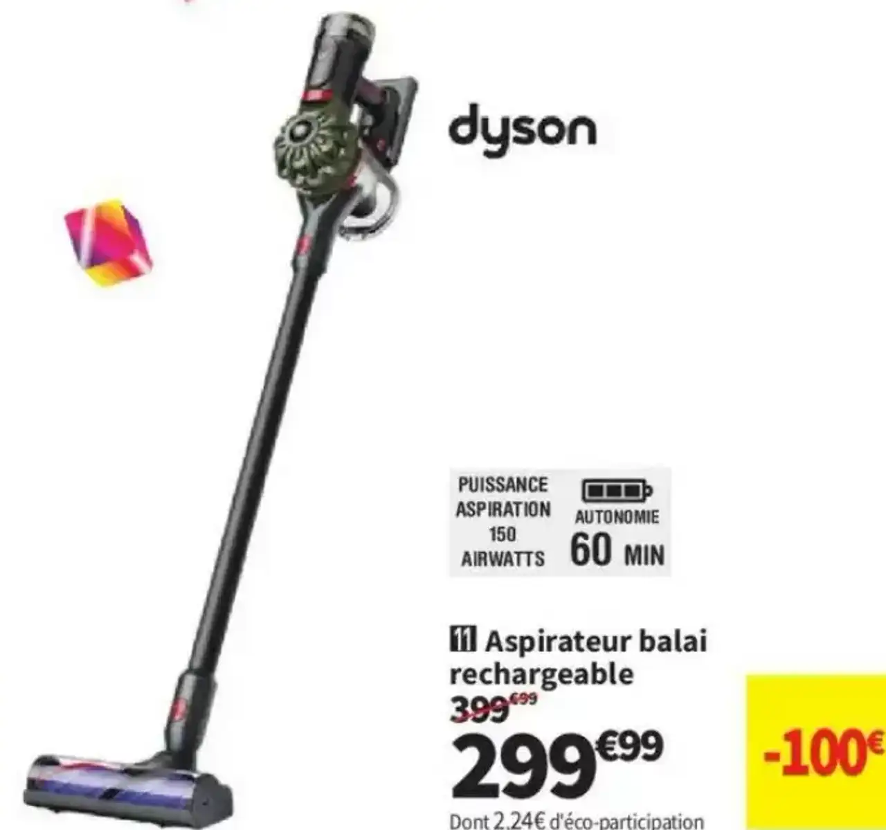 Dyson Aspirateur balai rechargeable V8 Cyclone