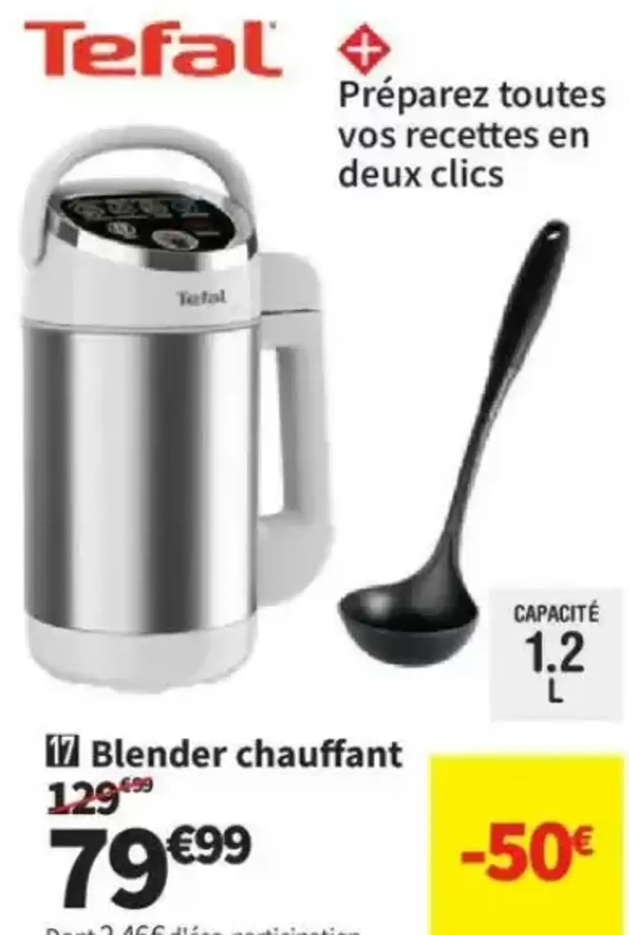 Blender chauffant Tefal BL841N10