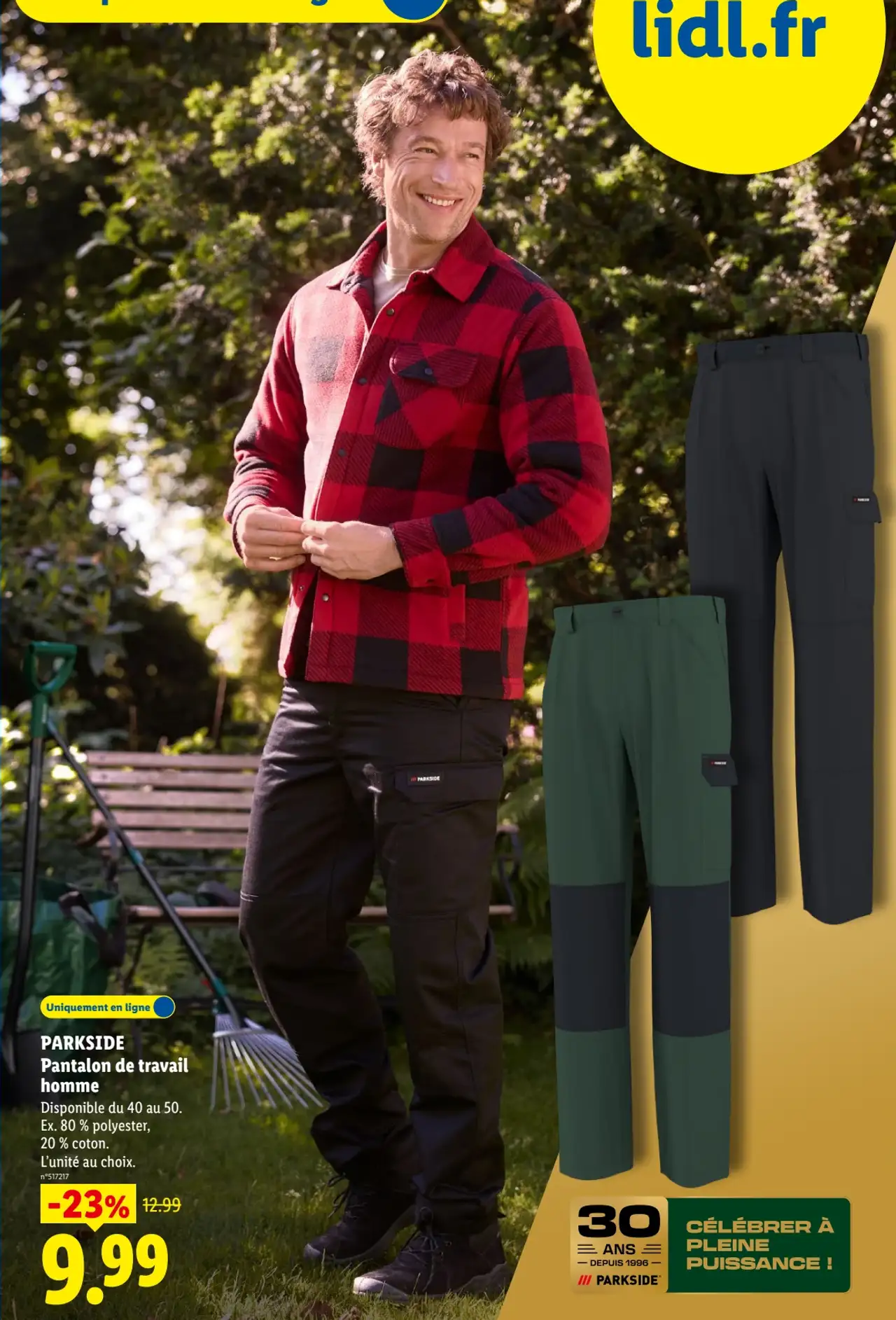 PARKSIDE Pantalon de travail homme