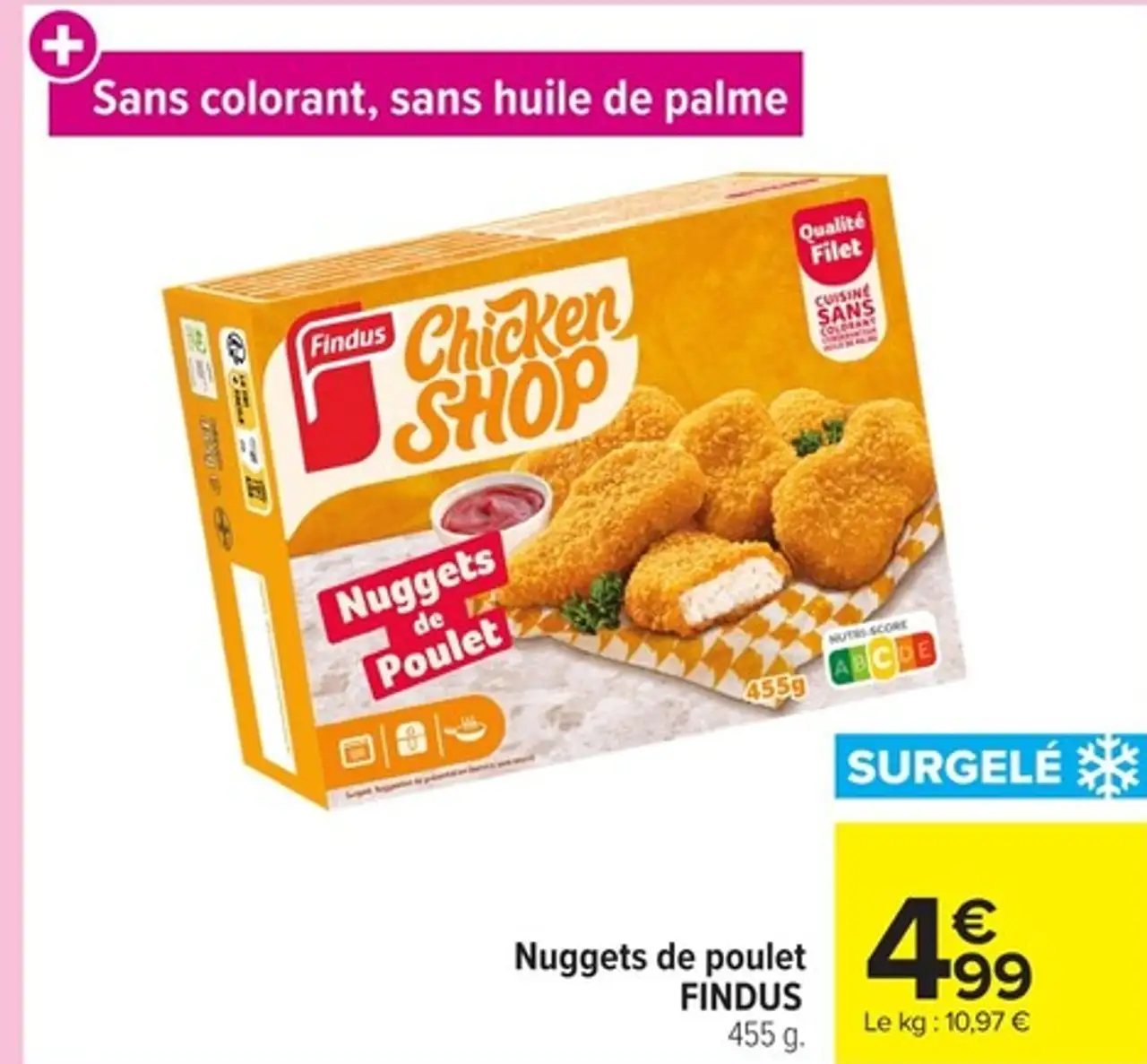 Nuggets de poulet FINDUS
