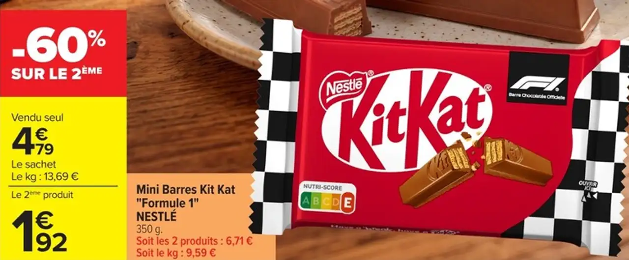 Mini Barres Kit Kat "Formule 1" NESTLÉ
