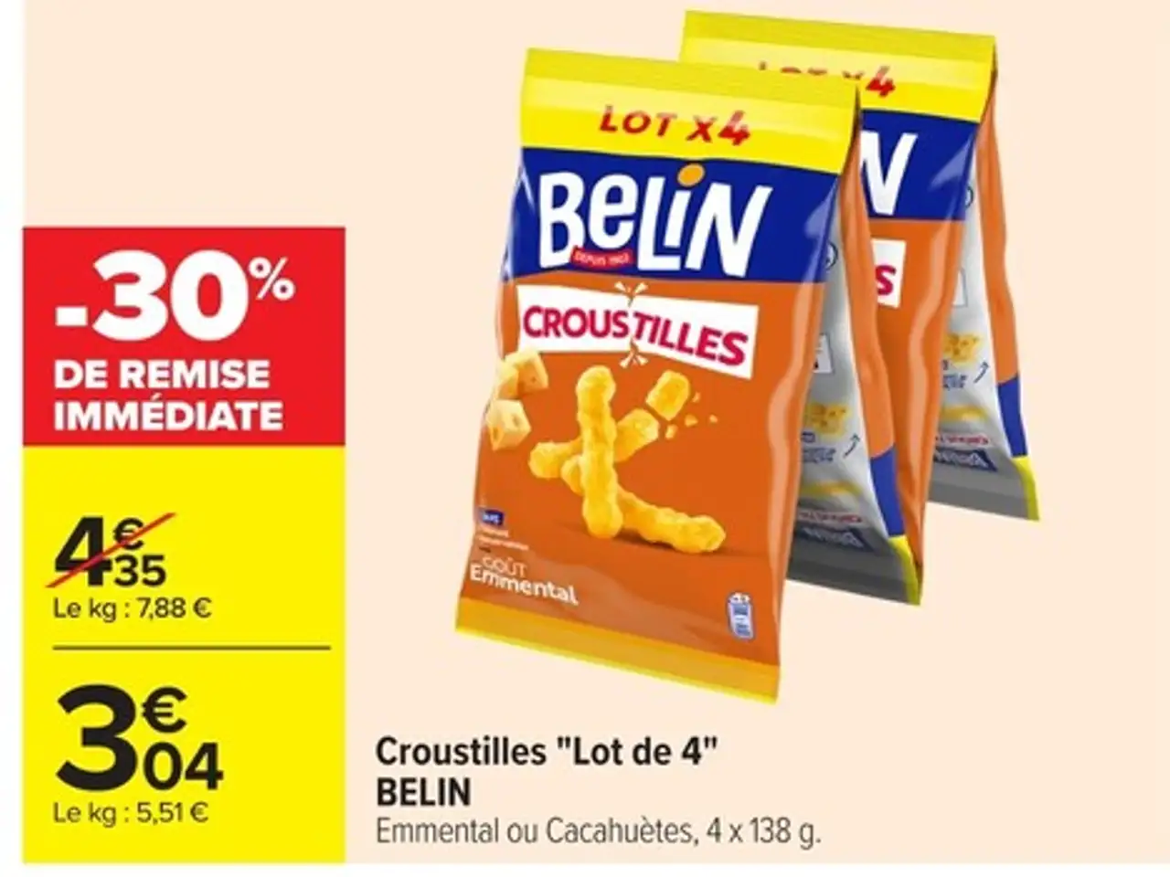Croustilles "Lot de 4" BELIN