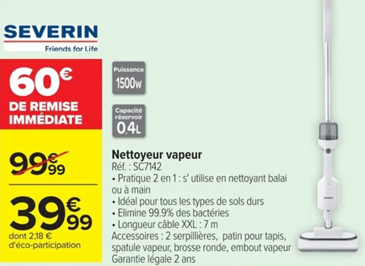 Nettoyeur vapeur Severin SC7142