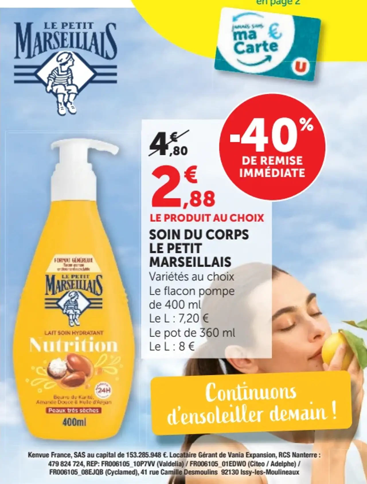 Soin du corps Le Petit Marseillais
