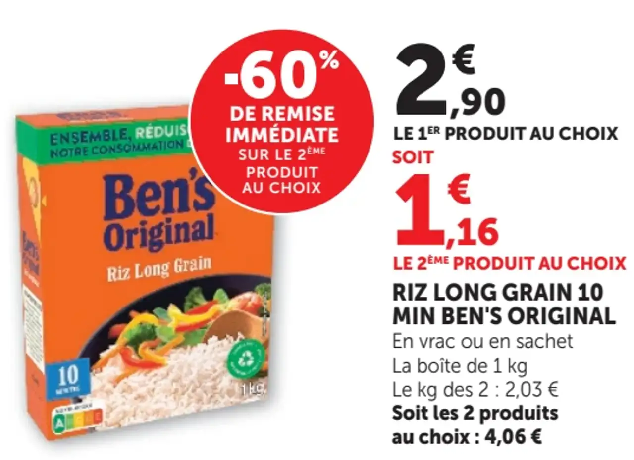 Riz Long Grain 10 Min Ben's Original