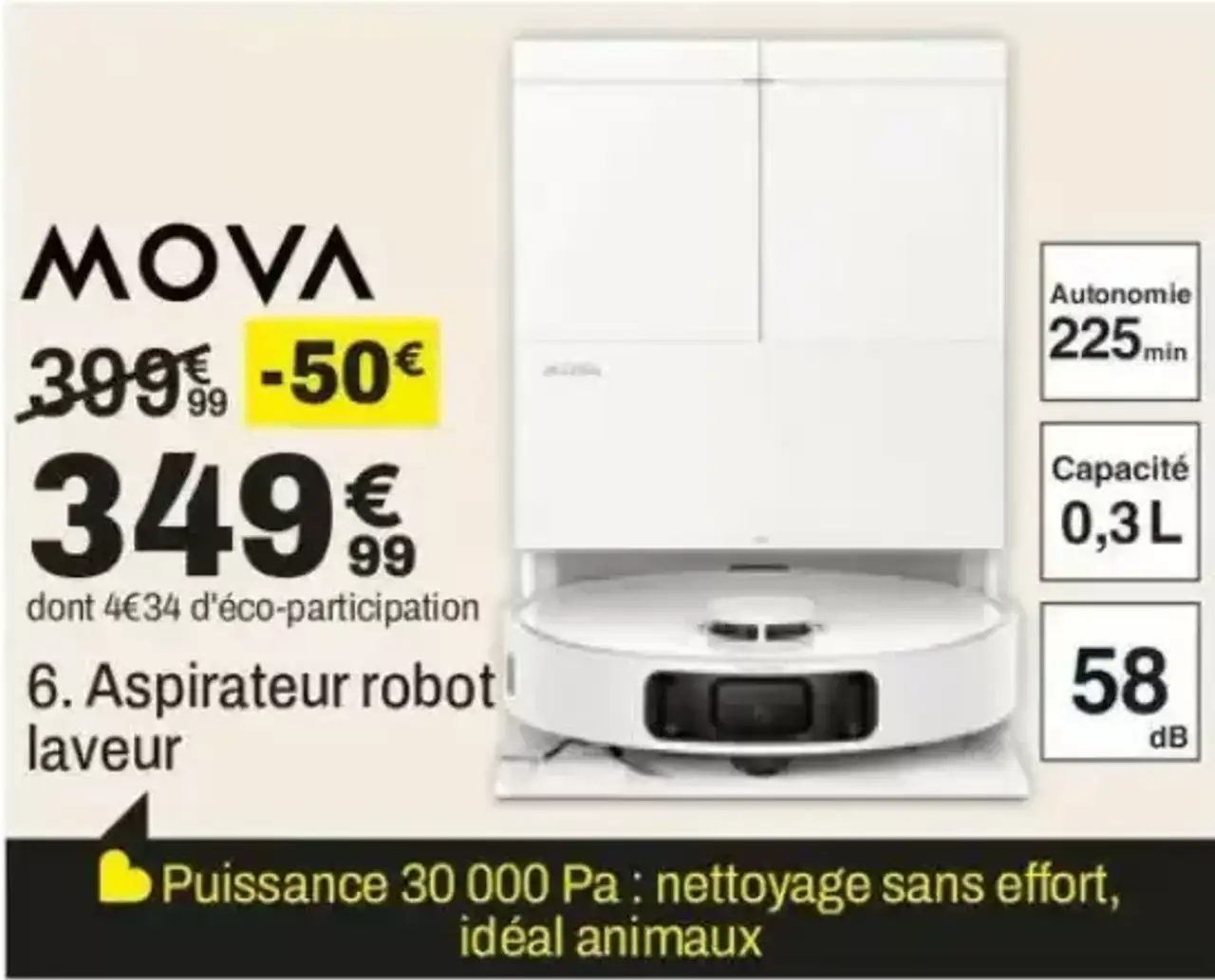 Aspirateur robot laveur MOVA E50 ULTRA