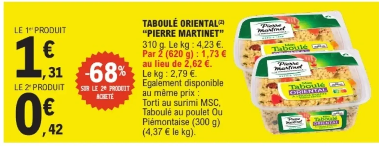 Taboulé Oriental Pierre Martinet