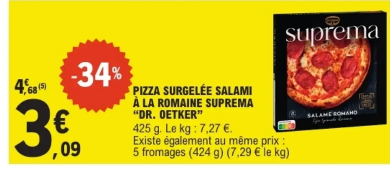 Pizza surgelée Salami à la romaine Suprema "Dr. Oetker"