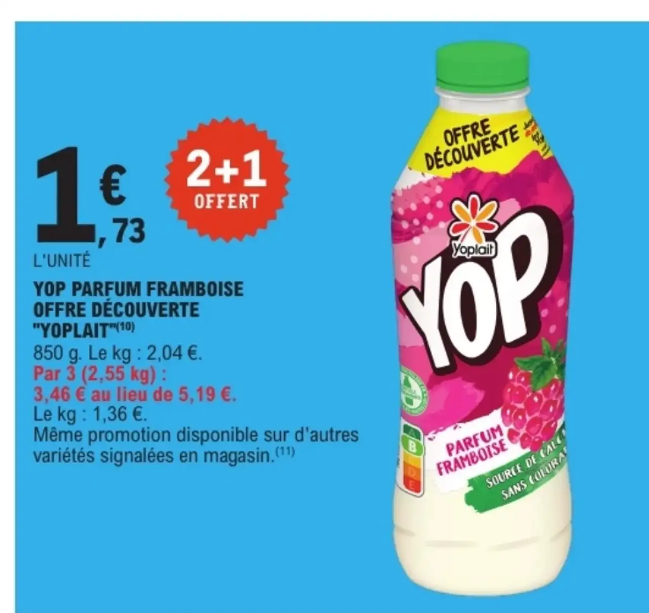 Yop Parfum Framboise Offre Découverte Yoplait