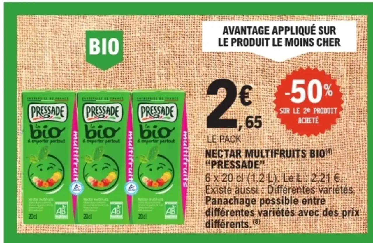 Nectar Multifruits Bio Pressade