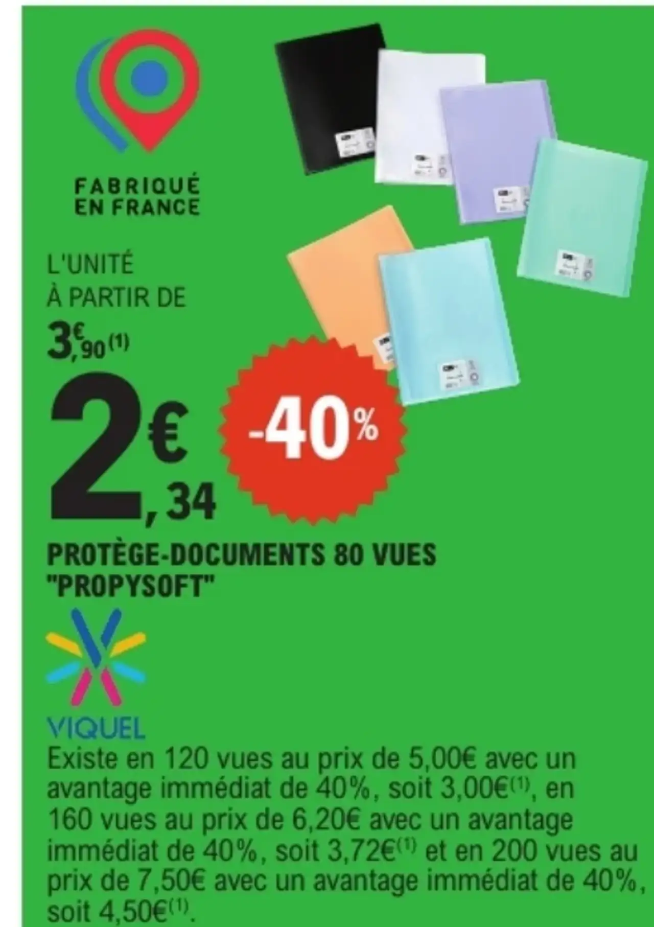 Protège-documents 80 vues "Propysoft" Viquel