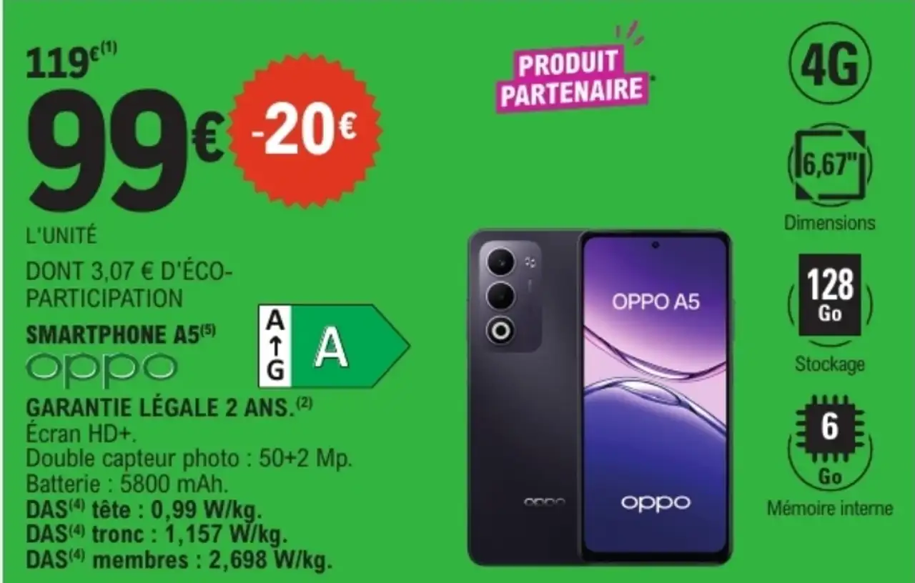 Smartphone A5 oppo