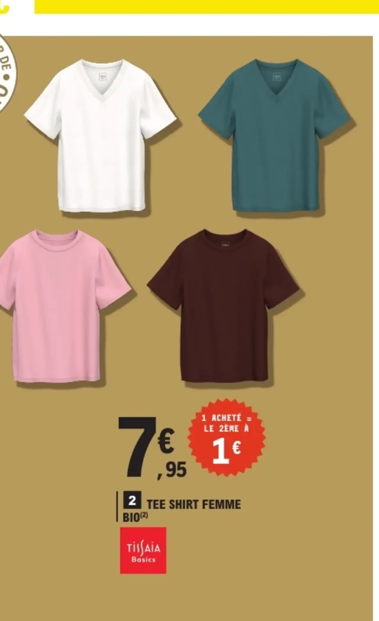 Tee shirt femme bio Tissaia Basics