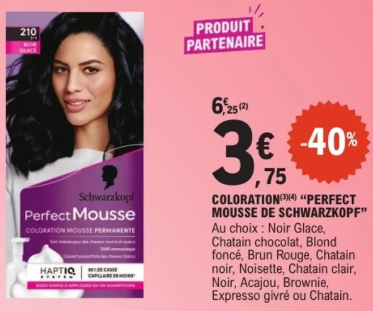 Coloration "Perfect Mousse de Schwarzkopf"