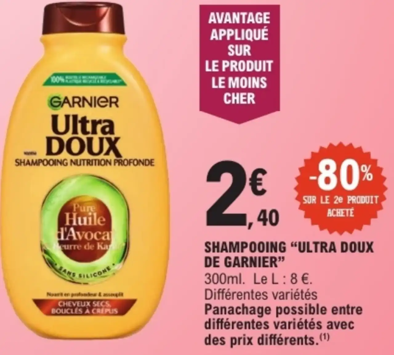 Shampooing "Ultra Doux de Garnier"