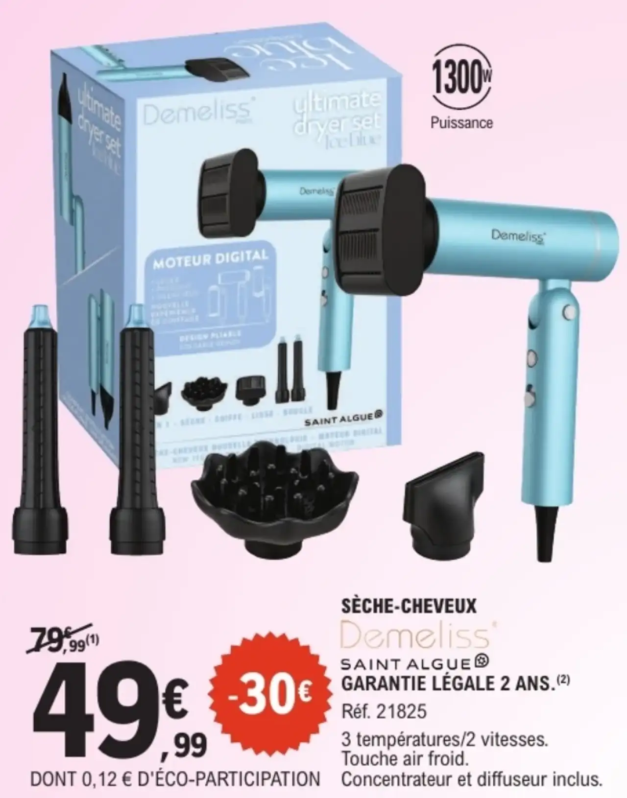 SÈCHE-CHEVEUX Demeliss SAINT ALGUE