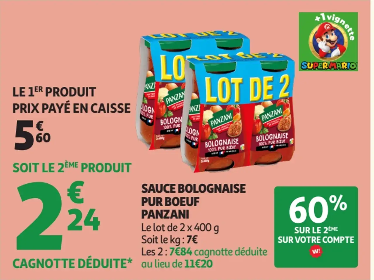 Sauce Bolognaise Pur Boeuf Panzani