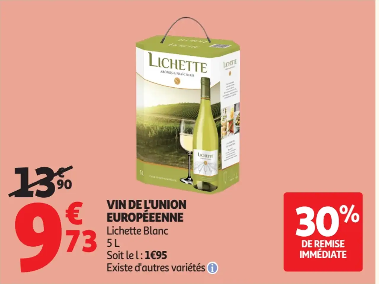 Vin de l'union Européenne Lichette Blanc