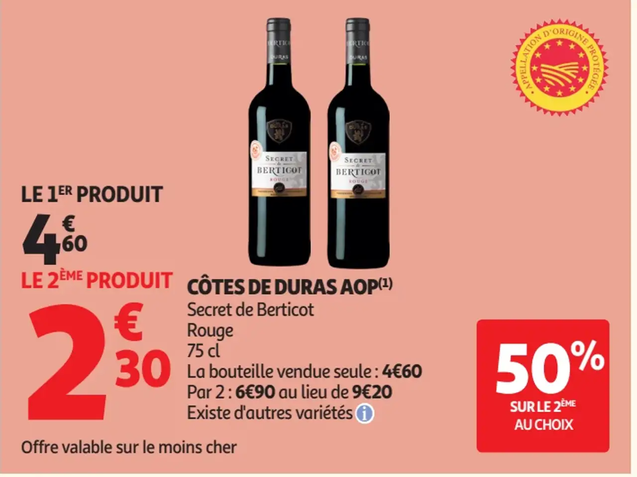 Côtes de Duras AOP Secret de Berticot Rouge