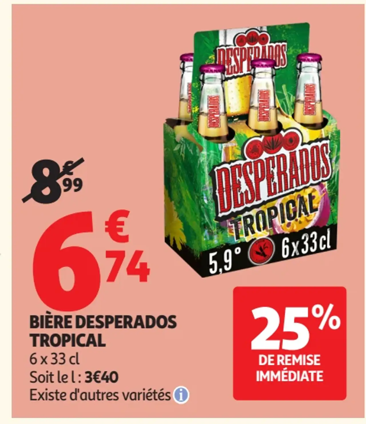 Bière Desperados Tropical