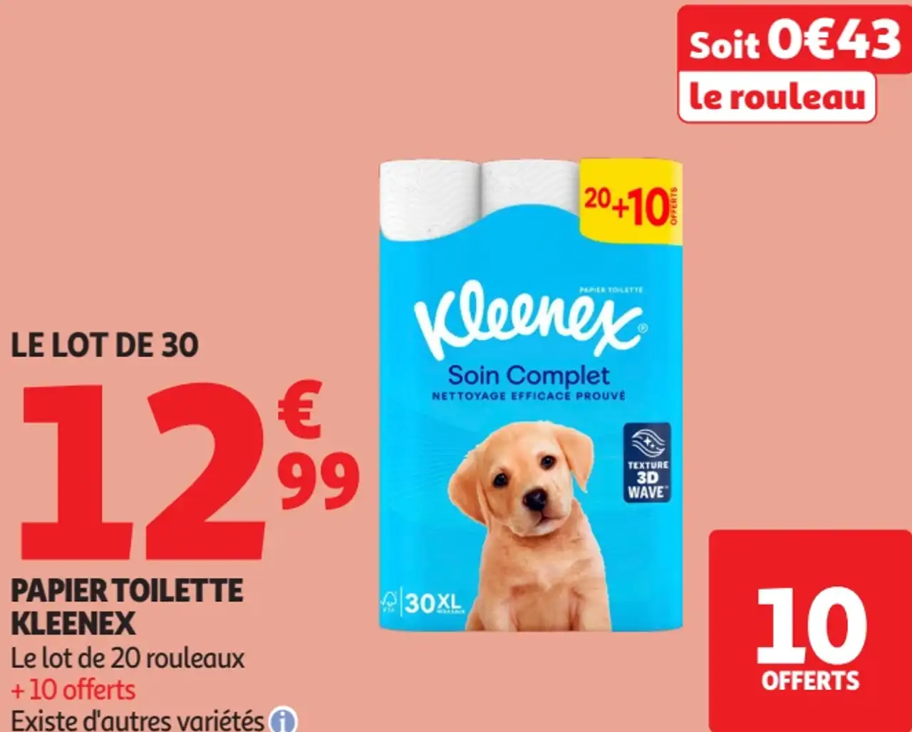 Papier toilette Kleenex Soin Complet