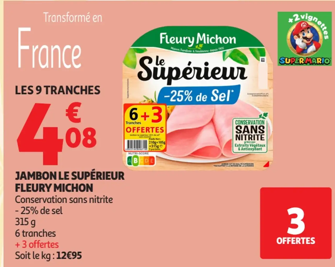 Jambon le Supérieur Fleury Michon