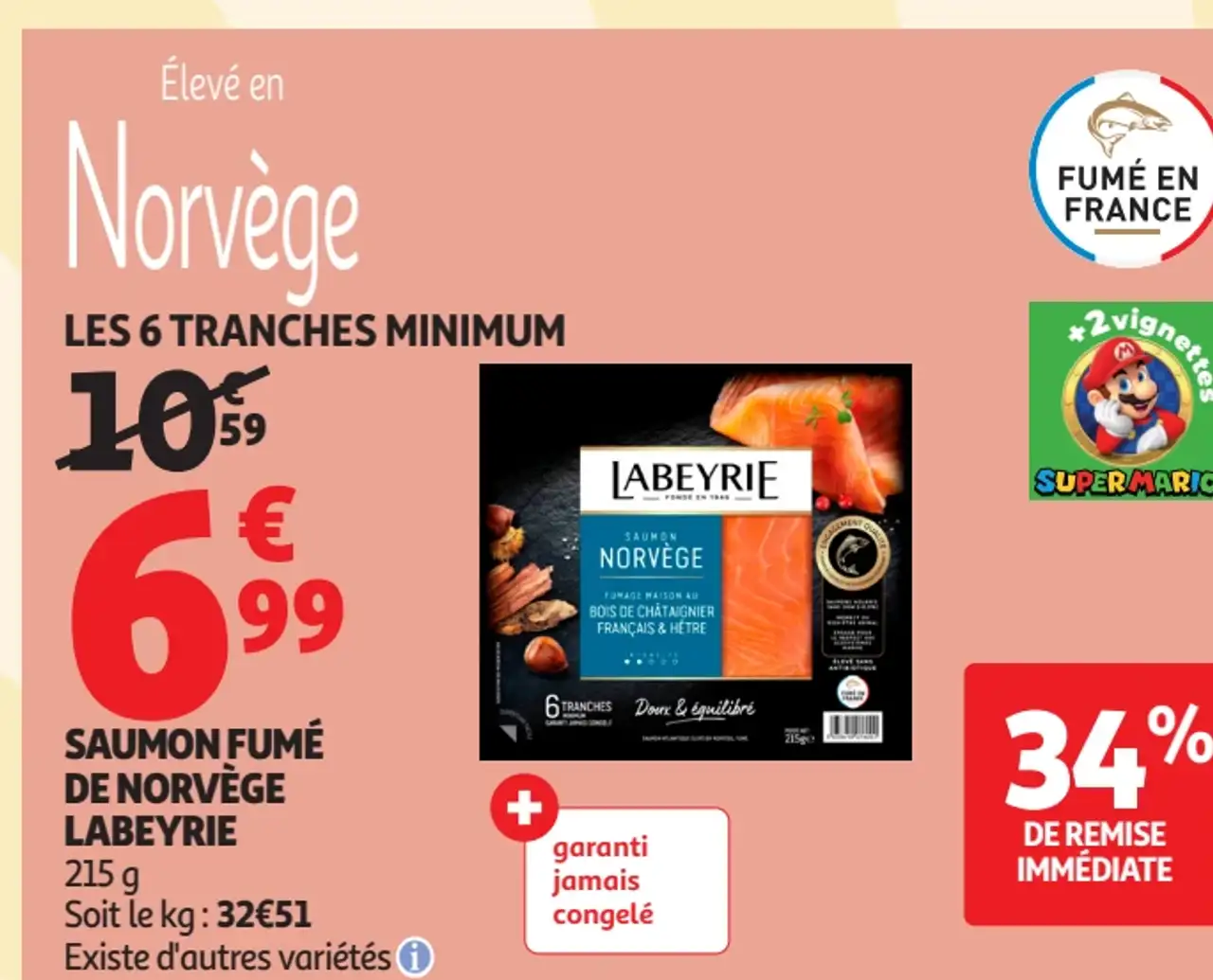 Saumon fumé de Norvège Labeyrie