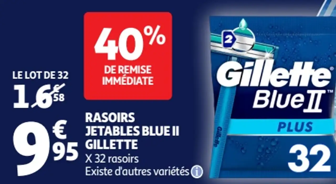 Rasoirs Jetables Blue II Gillette