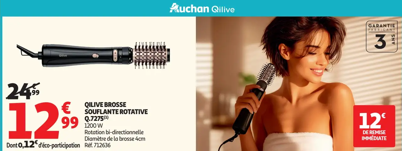 Qilive Brosse Soufflante Rotative Q.7275