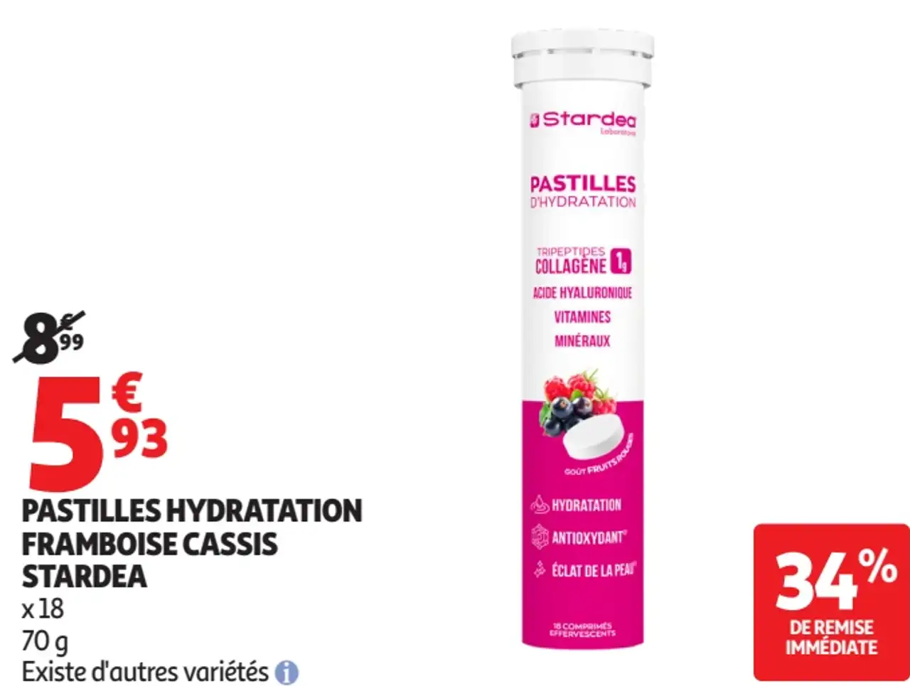 Pastilles Hydratation Framboise Cassis Stardea