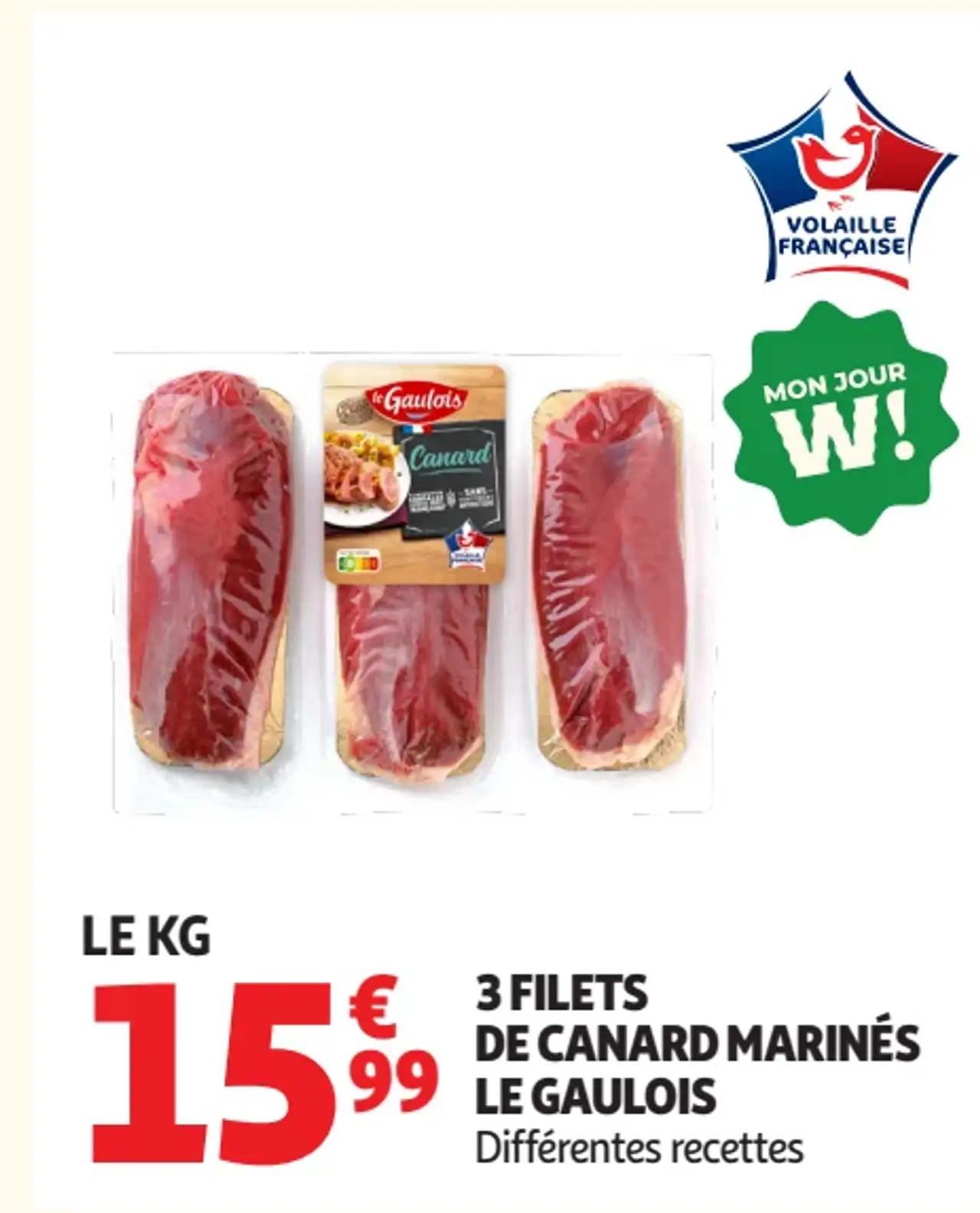 3 filets de canard marinés Le Gaulois