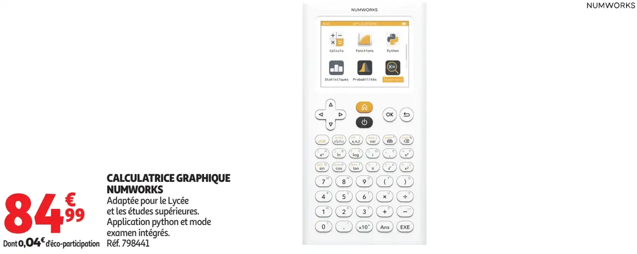 Calculatrice graphique Numworks