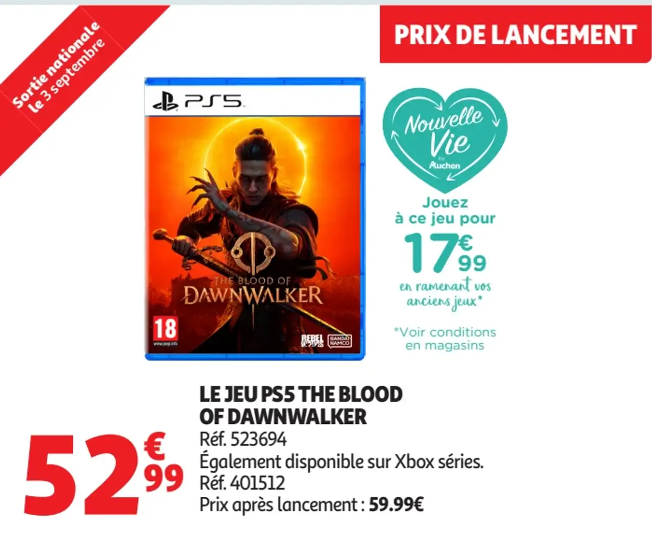 LE JEU PS5 THE BLOOD OF DAWNWALKER