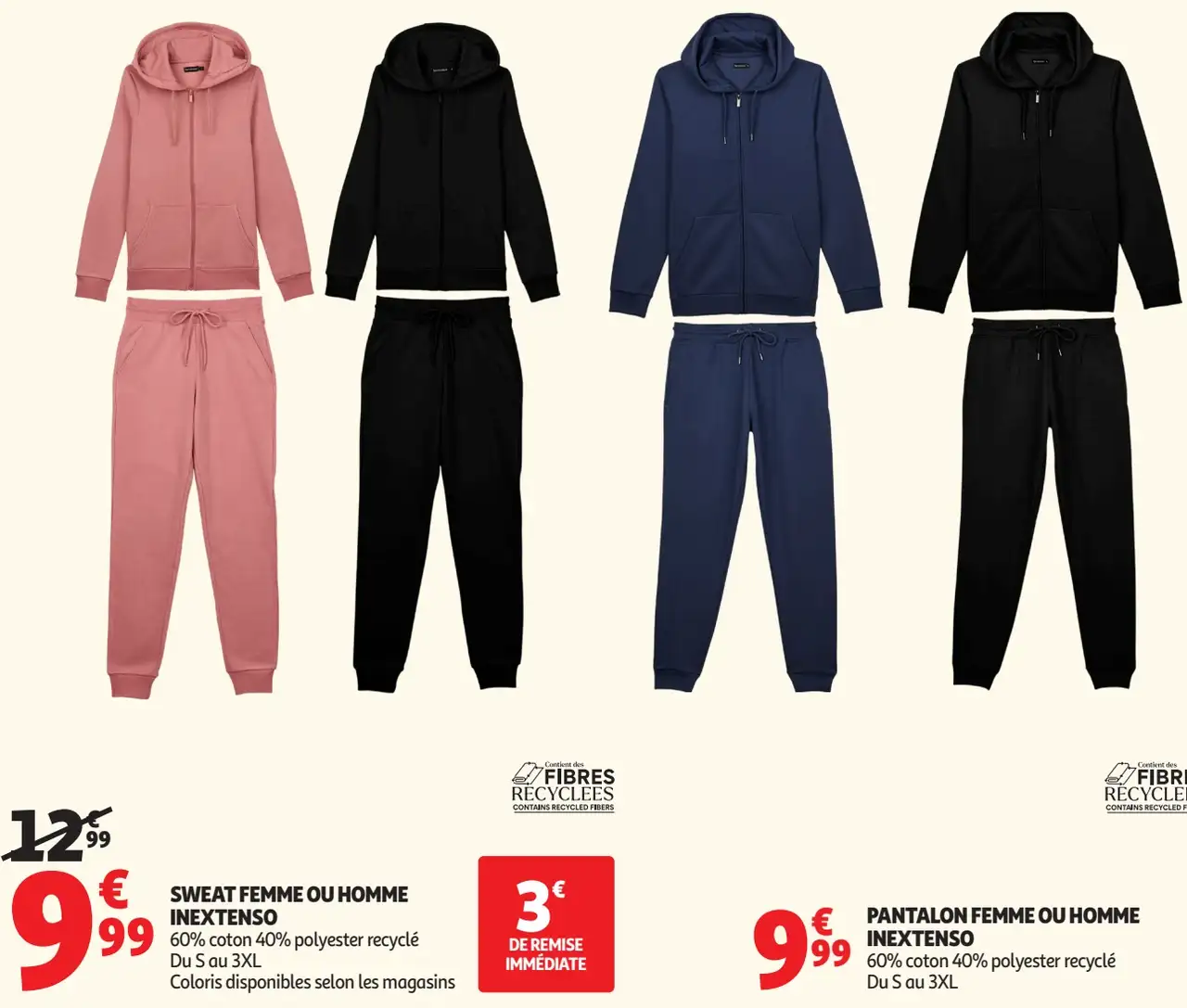Sweat femme ou homme Inextenso