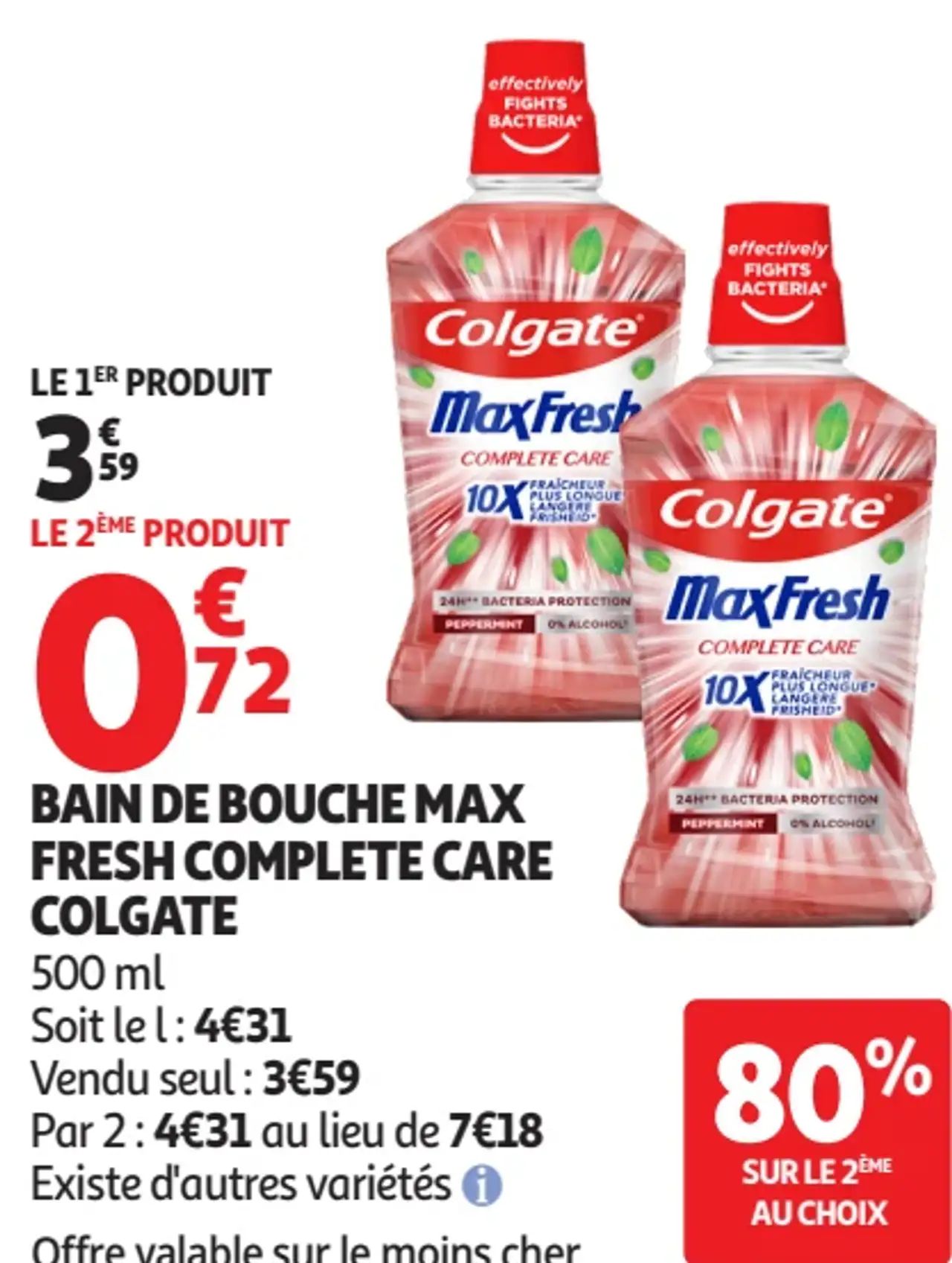 Bain de bouche Colgate MaxFresh Complete Care