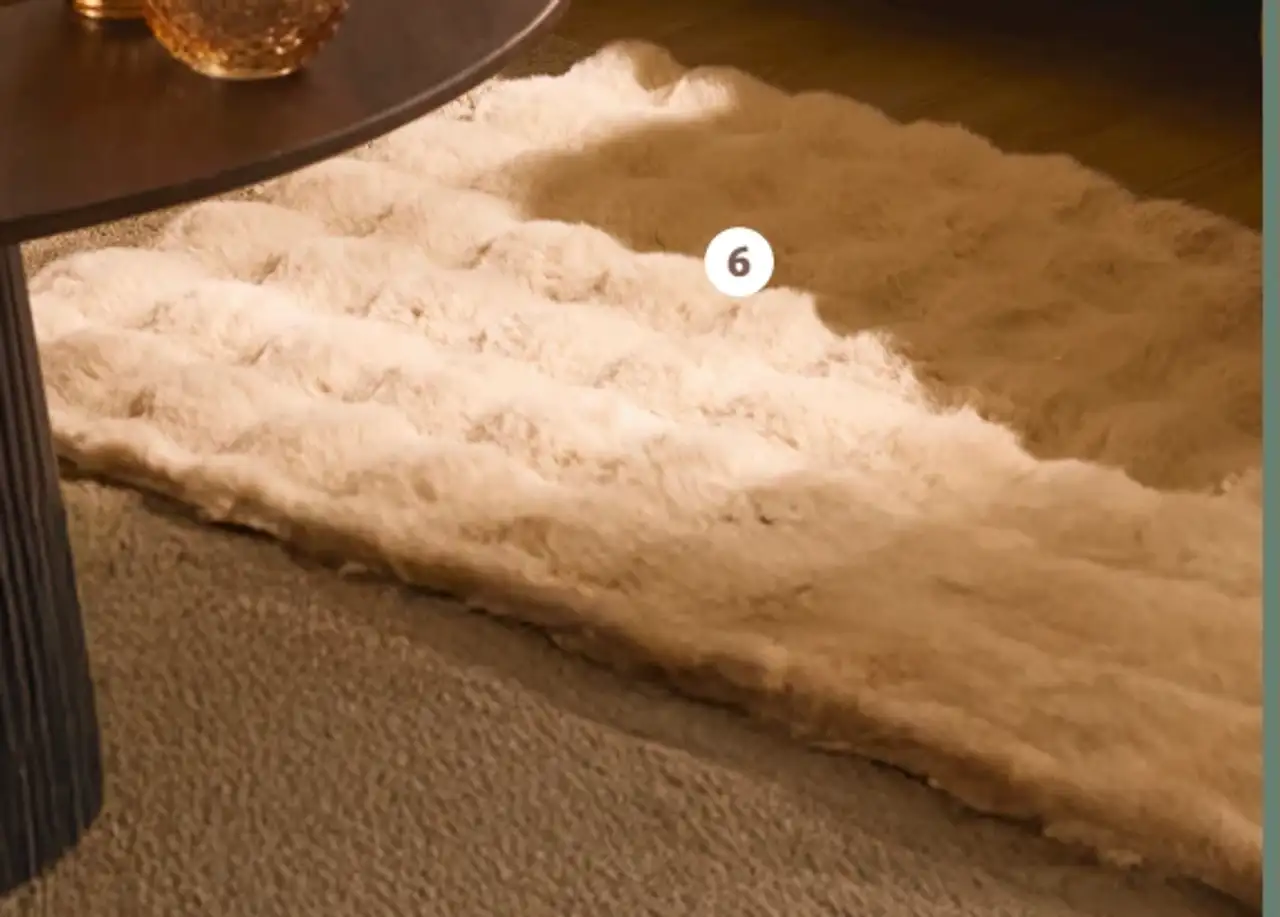 Tapis imitation fourrure Actuel