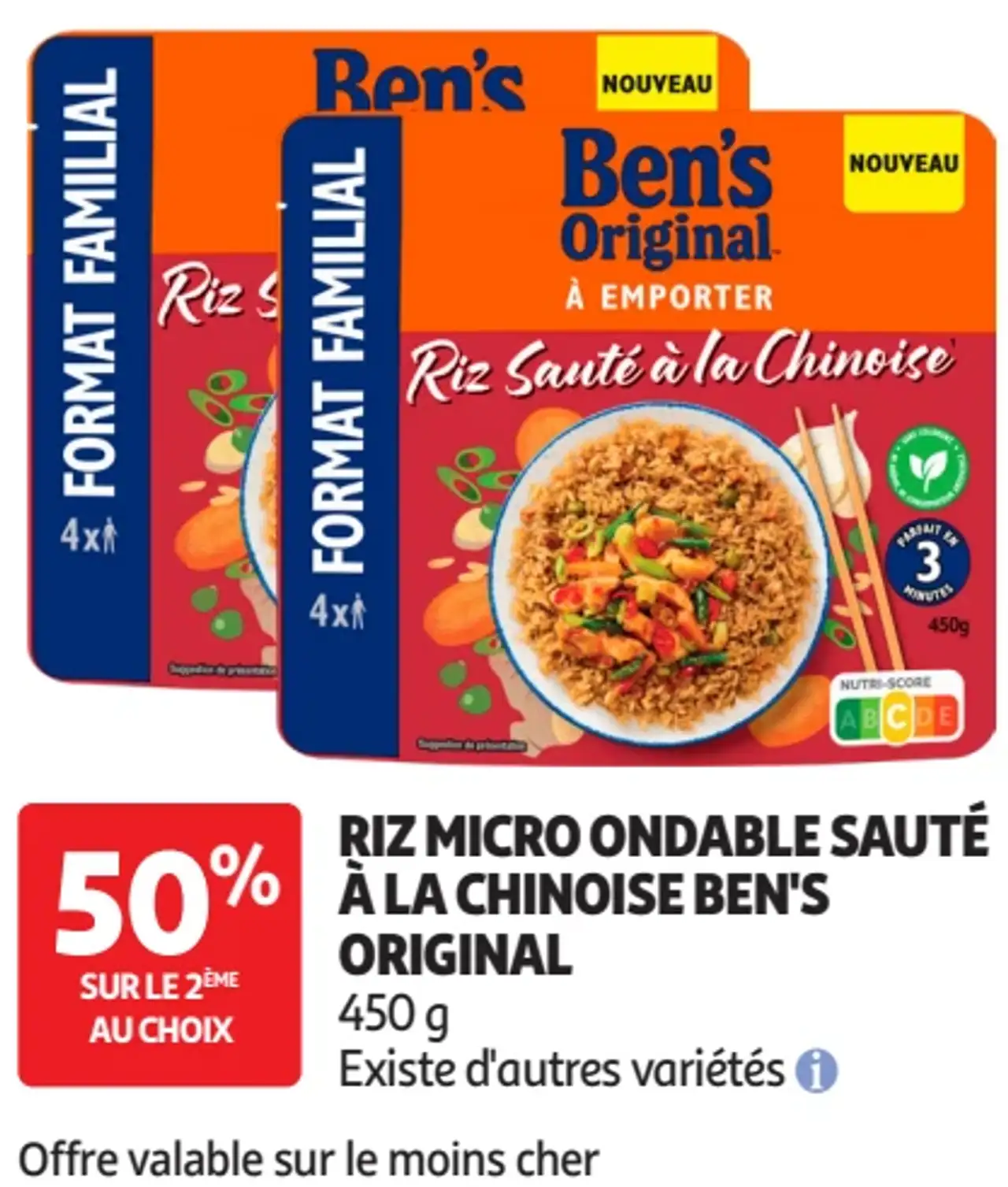 RIZ MICRO ONDABLE SAUTÉ À LA CHINOISE BEN'S ORIGINAL