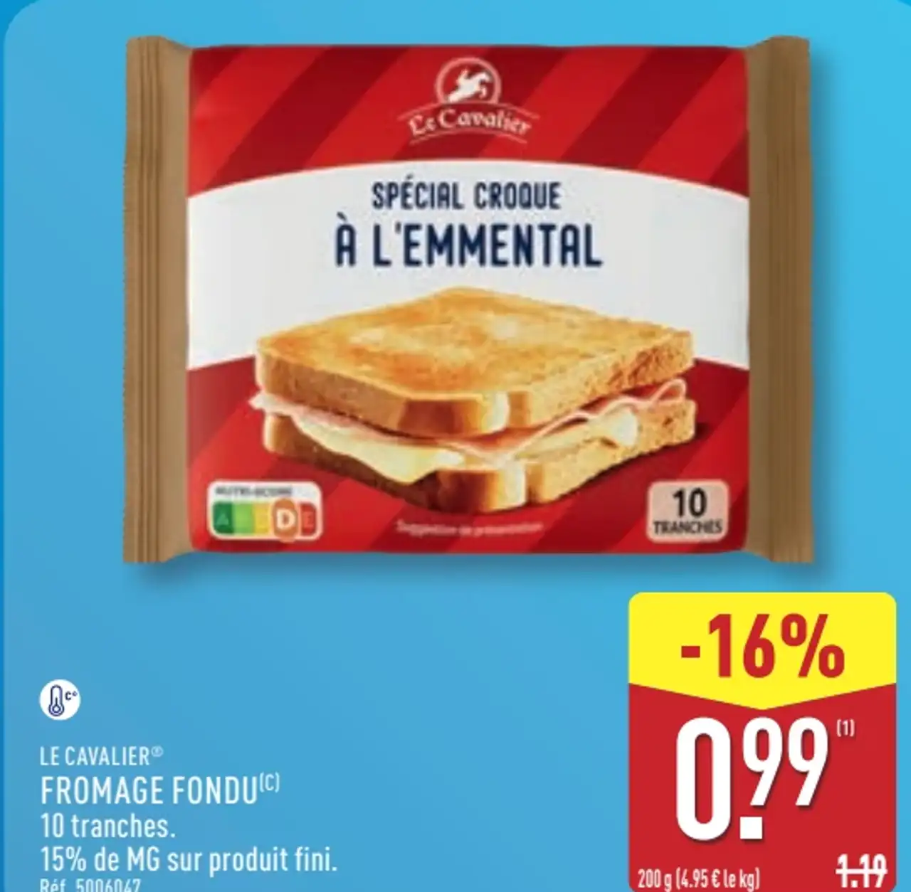 Le Cavalier Fromage Fondu Spécial Croque à l'Emmental